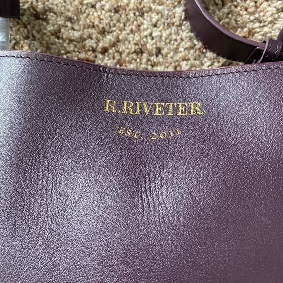 NWT R. Riveter “Connie” Plum Crossbody - Picture 9 of 9